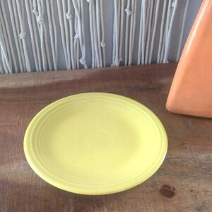 Fiestaware Classic Rim Salad Plate Dessert  yellow vintage farmhouse